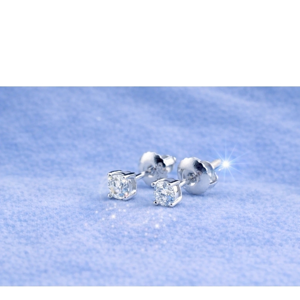 Dazzling Silver Crystal Earrings